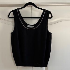 ST. JOHN EVENING BY MARIE GRAY KNIT SHELL SIZE 10